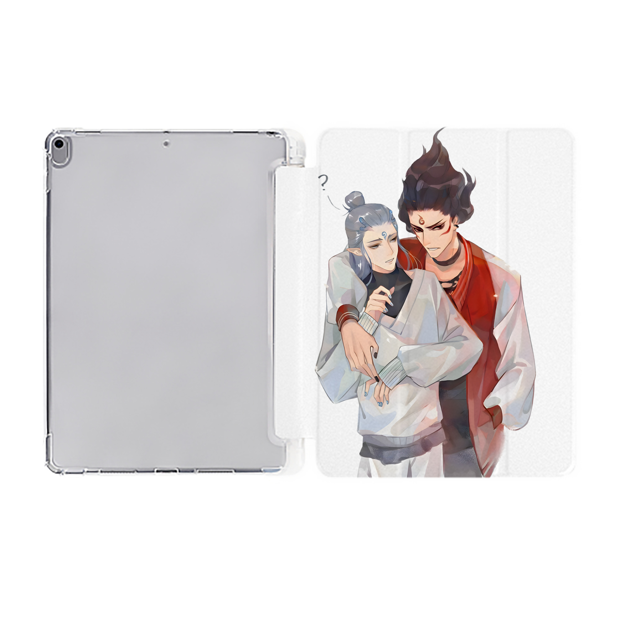 （画像用） Ne Zha 2 ナタ 魔童の大暴れ IPad ケース ペン収納付き 三つ折りスタンド PUレザー×シリコン 対応機種9.5/10.5/10.9インチ